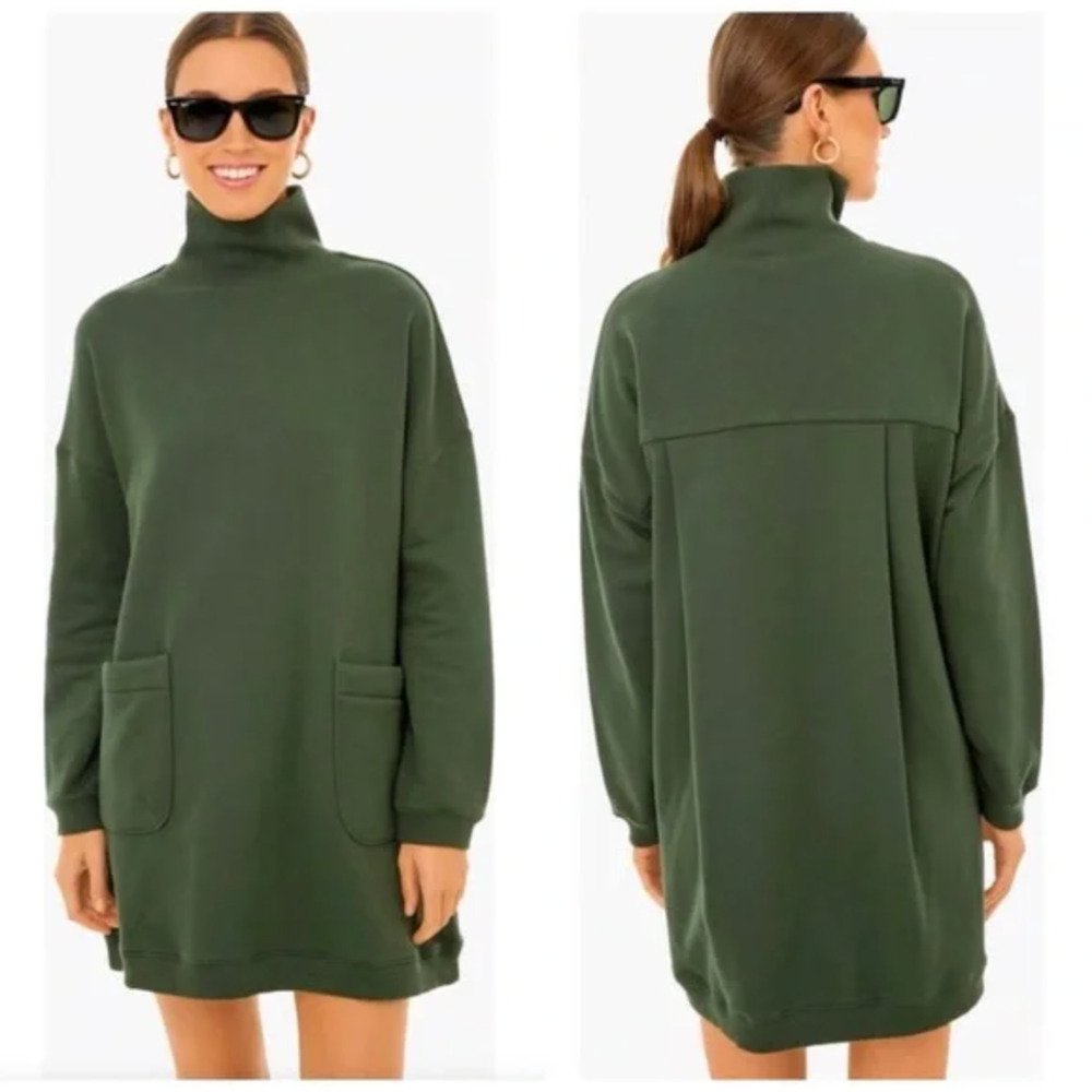 Tuckernuck Pomander Place Forest Green Porter Dress Size S Relaxed Fit Casual